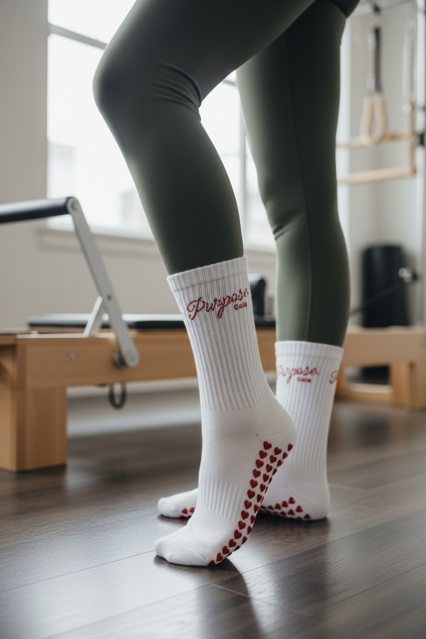 Gaia HeartGrip Pilates Socks